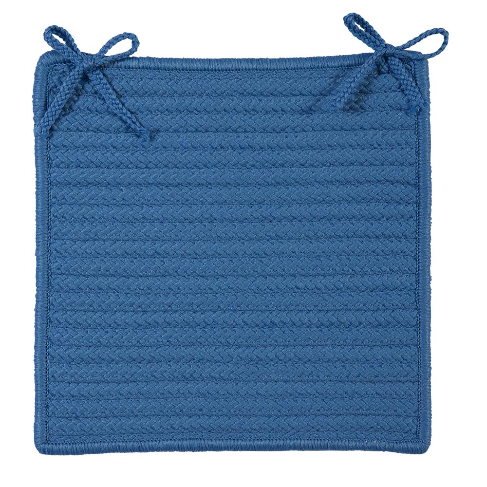 Colonial Mills H870A015X015S Simply Home Solid - Blue Ice Chair Pad (set 4)